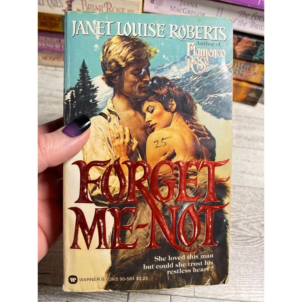 Forget Me Not Janet Louise Roberts Paperback Historical Romance Novel 1982 1st P